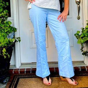 Linique collection maternity Light blue dressy pants elastic stretchy waist.
